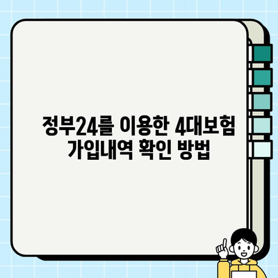 정부24에서 4대보험 가입내역 확인서 발급받는 방법 |  4대보험, 확인서, 발급, 정부24, 가입내역