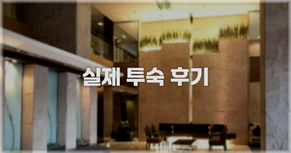 💬 실제 투숙 후기