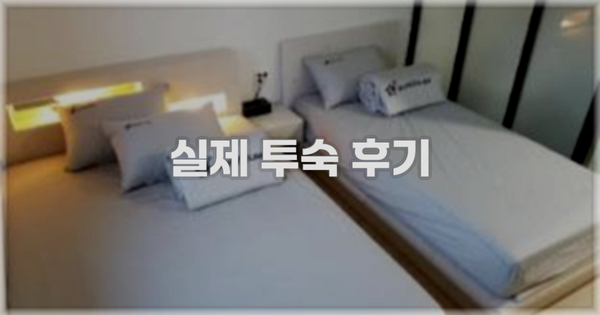 💬 실제 투숙 후기