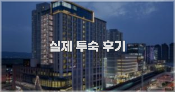 💬 실제 투숙 후기