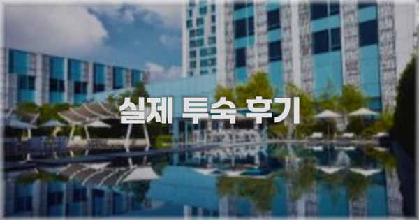 💬 실제 투숙 후기