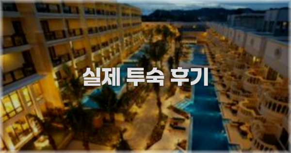 💬 실제 투숙 후기