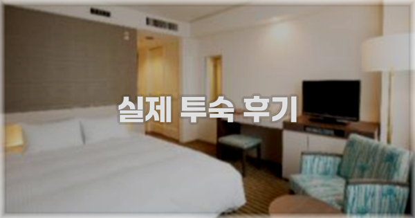 💬 실제 투숙 후기